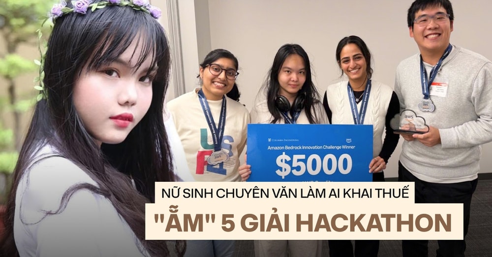 Nữ sinh chuyên Văn “bẻ lái”, sáng kiến AI hỗ trợ khai thuế, "thắng đậm" 5 giải hackathon từ Google và Amazon