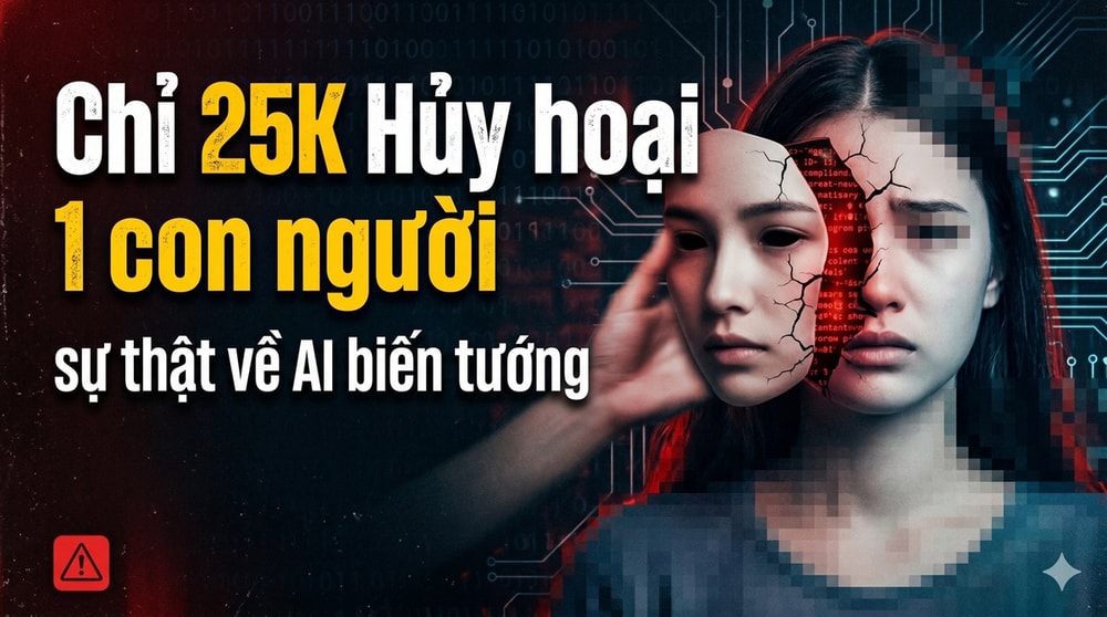 Chỉ 25 nghìn đồng có thể hủy hoại một người, góc khuất rùng mình về vấn nạn "Deepfake bẩn"