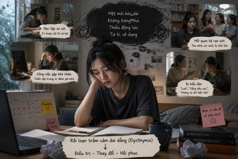Không thấy vui kể cả dịp 'lẽ ra phải vui', dấu hiệu cảnh báo trầm cảm dai dẳng