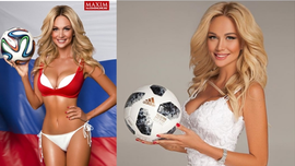 Hoa hậu Đại sứ World Cup 2018 ăn mừng Nga thắng Tây Ban Nha