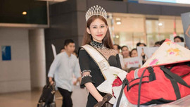 Hoa hậu châu Á Thế giới 2018 Chi Nguyễn rạng rỡ ngày về nước