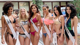 Xem lại phần thi bikini nóng bỏng của Minh Tú tại Hoa hậu Siêu quốc gia