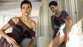 H'Hen Niê sexy táo bạo, khoe hình thể tối đa trong buổi chụp ảnh dạ hội ở Miss Universe 2018