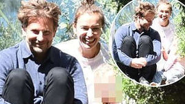 Bradley Cooper hạnh phúc bên hôn thê Irina Shayk và con gái Lea