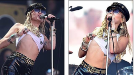 Miley Cyrus bị chỉ trích vì hành động biểu diễn khiêu gợi dung tục tại lễ hội âm nhạc