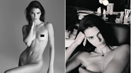 Ảnh khỏa thân Kendall Jenner lại gây tranh cãi giữa nghệ thuật và khiêu gợi