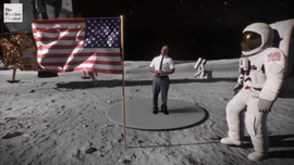 Độc đáo video mô phỏng Apollo 11 lên Mặt trăng của kênh Weather Channel