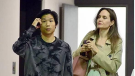 Angelina Jolie dẫn Pax Thiên đi ăn tối sau khi đưa Maddox nhập học ở Hàn Quốc
