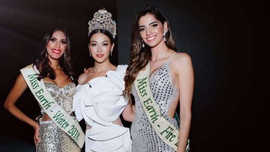 Phương Khánh cuốn hút trên ghế giám khảo Miss Earth Colombia 2019