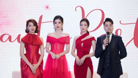 Hoa hậu Đỗ Mỹ Linh, Á hậu Huyền My, Tường San cùng diện váy đỏ rực đầy thu hút