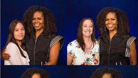 Cựu đệ nhất phu nhân Mỹ Michelle Obama diện thiết kế thanh lịch của Công Trí
