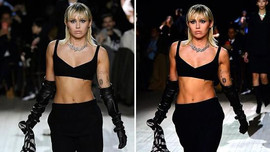 Miley Cyrus khoe cơ bụng chắc nịch khi làm mẫu trong show thời trang của Marc Jacobs