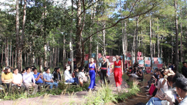 Video người đẹp trình diễn bộ sưu tập của NTK Tây Ban Nha giữa rừng thông Đắk Nông