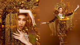 Á hậu Ngọc Thảo tỏa sáng trên sân khấu Miss Grand International 2020