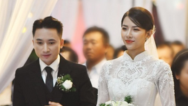 Phan Mạnh Quỳnh cưới hotgirl: Cô dâu diễm lệ, chú rể hát 'Vợ người ta'