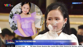 Á hậu nhí thế giới Hoàng Vân 9 tuổi 'chiếm sóng' Thời sự 19h ủng hộ Quỹ vắc xin Covid-19