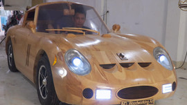 Thợ Việt đổi Ferrari 250 gỗ chế tác trong 70 ngày lấy Mercedes-Benz GLC