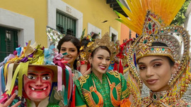Đỗ Thị Hà diện trang phục dân tộc lấy cảm hứng từ Bà Triệu tại Miss World 2021