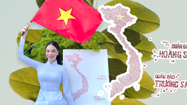 Sau Lan Khuê, Hoàng Hương Ly là người đẹp thứ hai đưa bản đồ Hoàng Sa ra quốc tế