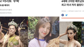 Hoa hậu Hòa bình Quốc tế Thùy Tiên được báo Hàn đưa tin về bản lĩnh vượt qua nghịch cảnh