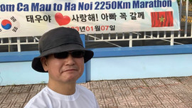 Lý do xúc động khiến người đàn ông Hàn Quốc 55 tuổi chạy một vòng Việt Nam