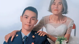 "Cô dâu" U85 chụp ảnh cưới cùng chàng trai 24 tuổi: chuyện hậu trường khiến ai cũng ngỡ ngàng