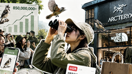 Trào lưu Birdwatching khiến giới trẻ Trung Quốc dõi theo, kéo cả các thương hiệu lớn vào cuộc